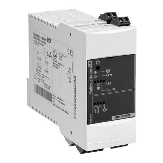 Endress+Hauser Nivotester FailSafe FTL825 Information Technique