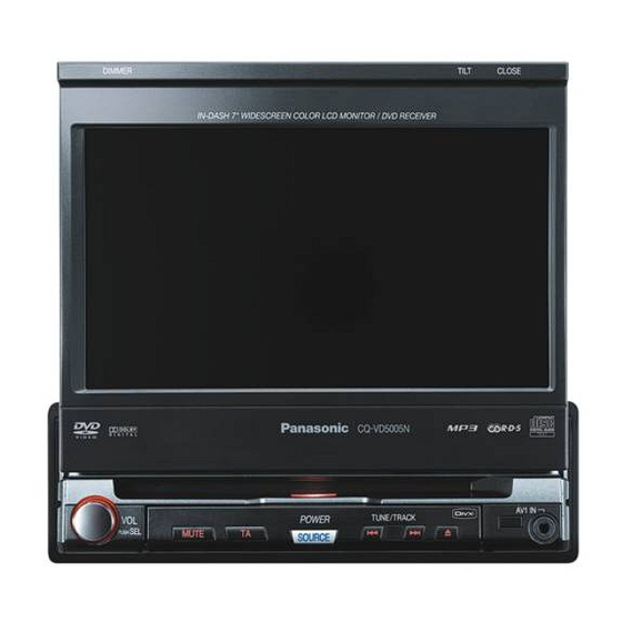 Panasonic CQ-VD5005N Manuel D'instructions