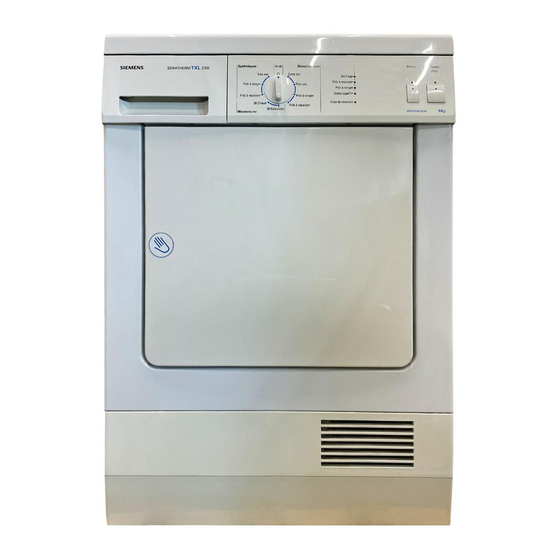 Siemens SIWATHERM TXL 2101 Notice D'utilisation Et D'installation