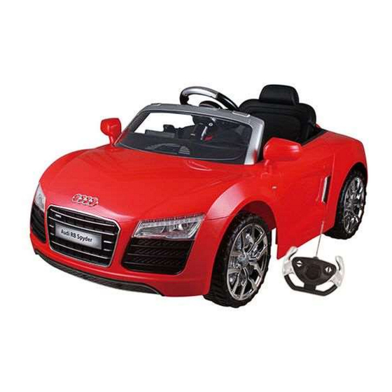 Groupe Cabriole AUDI R8 SPYDER Notice D'utilisation