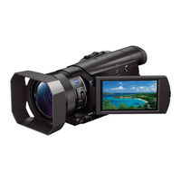 Sony Handycam FDR-AX100E Comment Utiliser