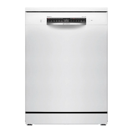 Bosch SMS4HCW19E Manuel D'utilisation