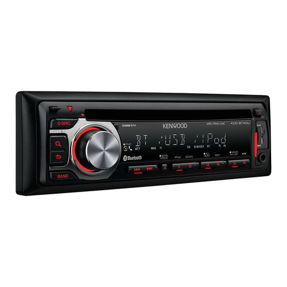 Kenwood KDC-BT40U Mode D'emploi