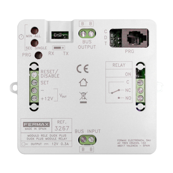 Fermax DUOX Manuel D'installation