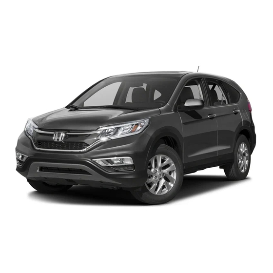 Honda CR-V 2016 Manuel Du Propriétaire