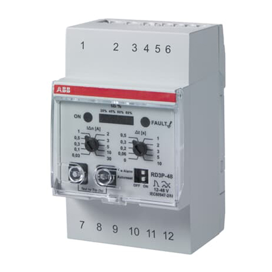 ABB RD3P Mode D'emploi