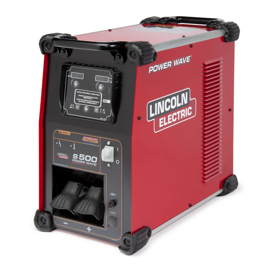 Lincoln Electric POWER WAVE S500 Manuel De L'opérateur
