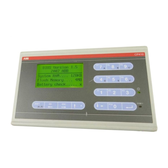ABB CP410 Manuel D'installation Et D'utilisation
