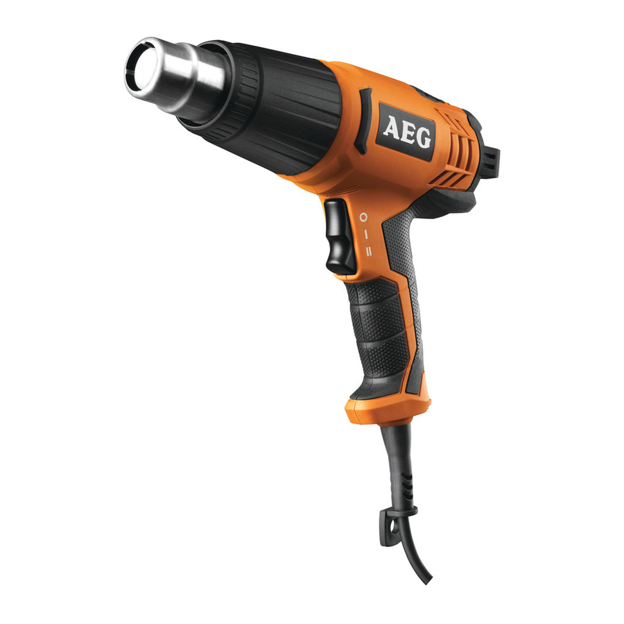 AEG POWERTOOLS HG 560 D Notice Originale