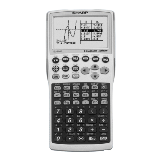 Sharp EL-99T Mode D'emploi