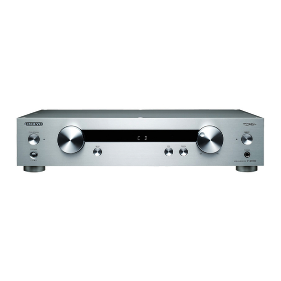 Onkyo P-3000R Manuel D'instructions