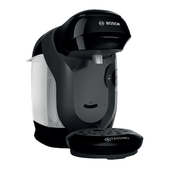 Bosch Tassimo Style TAS110 Série Notice D'utilisation