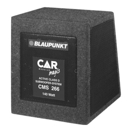 Blaupunkt Velocity VRB 8A Notice D'emploi Et De Montage