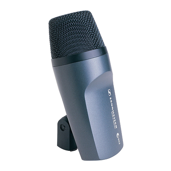 Sennheiser e602 Notice D'emploi
