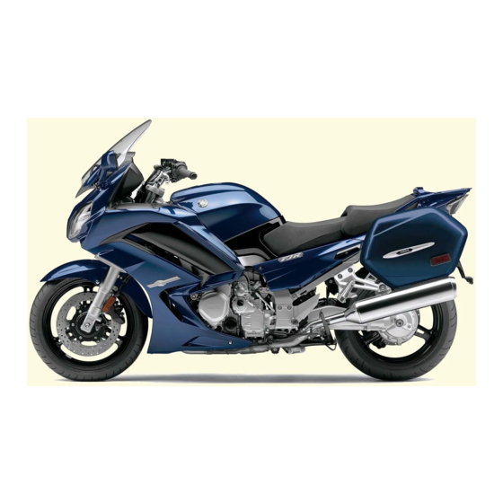 Yamaha FJR1300 Supplément Au Manuel De L'utilisateur