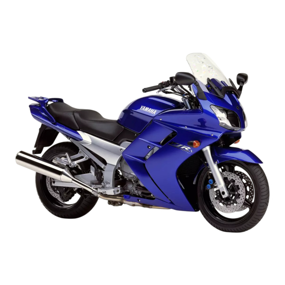 Yamaha FJR1300 Manuel Du Propriétaire