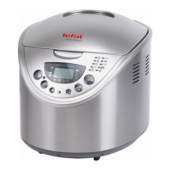 TEFAL HOME BREAD OW3001 Manuels