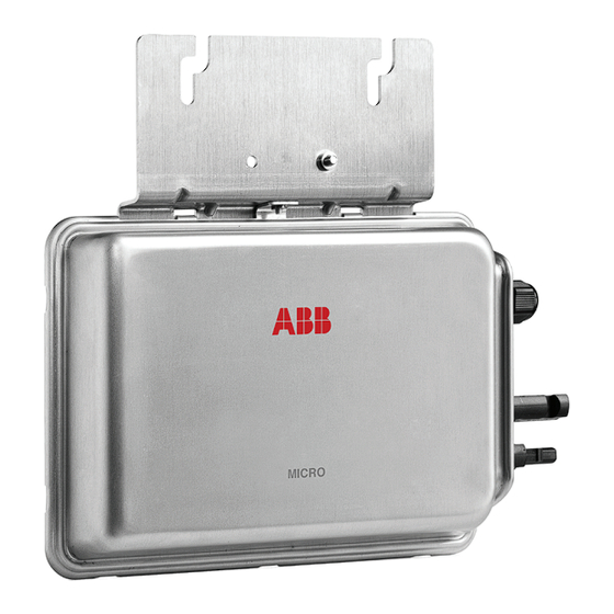 ABB MICRO-0.25 Guide D'installation Rapide