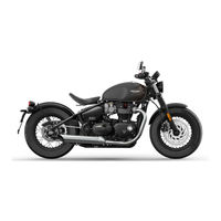 Triumph Bonneville Bobber Black Manuel Du Propriétaire