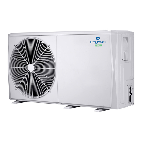 Kaysun Aquantia R-32 PRO KHP-MO 4 DVR2 Manuel D'installation Et D'utilisation