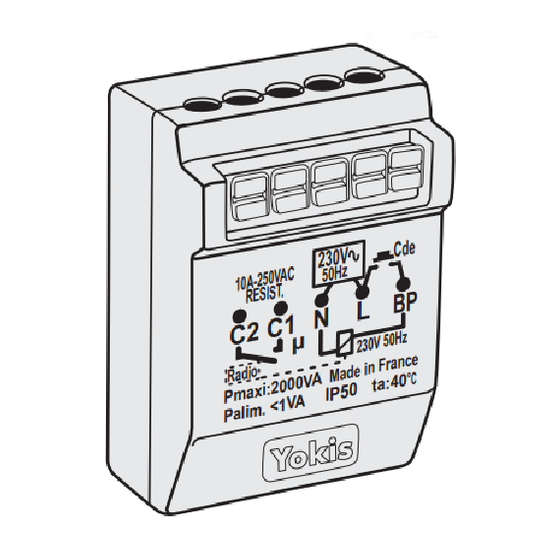 Yokis MTR2000eRP Manuel D'instructions