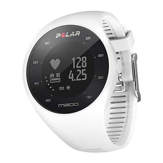 Polar M200 Manuel D'utilisation