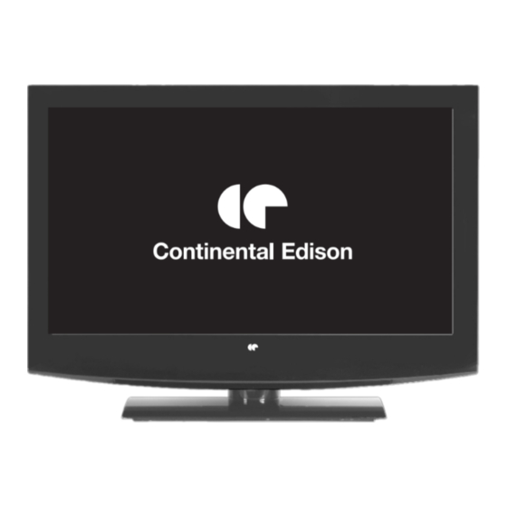 CONTINENTAL EDISON CETVLED22FHDR3 Mode D'emploi