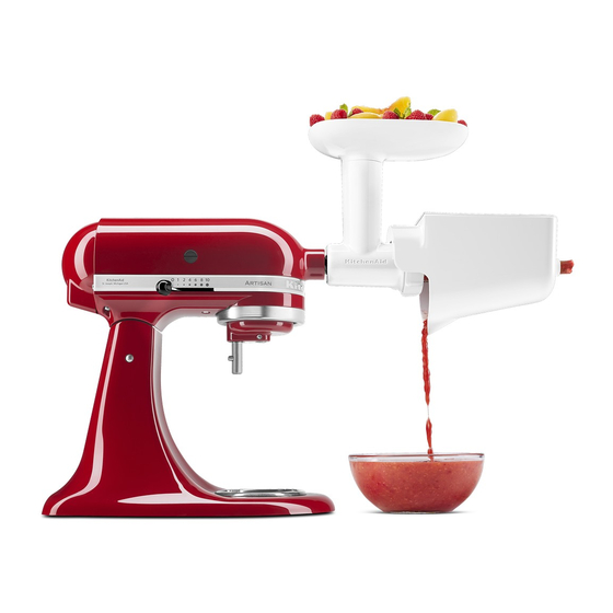 KitchenAid 5KSMFVSP Mode D'emploi