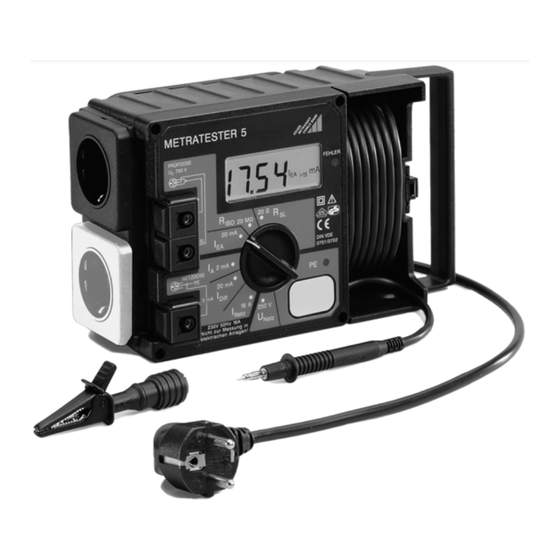 Gossen MetraWatt METRATESTER 4 Mode D'emploi