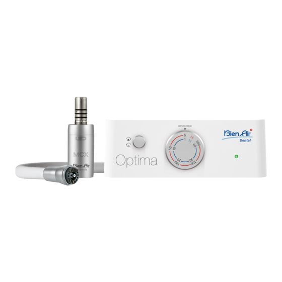 Bien-Air Dental Optima MCX Instructions D'utilisation