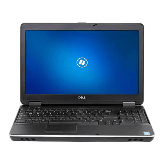 Dell Latitude E6540 Manuel Du Propriétaire