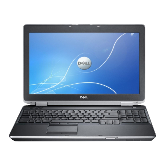 Dell Latitude E6540 Installation Et Caractéristiques