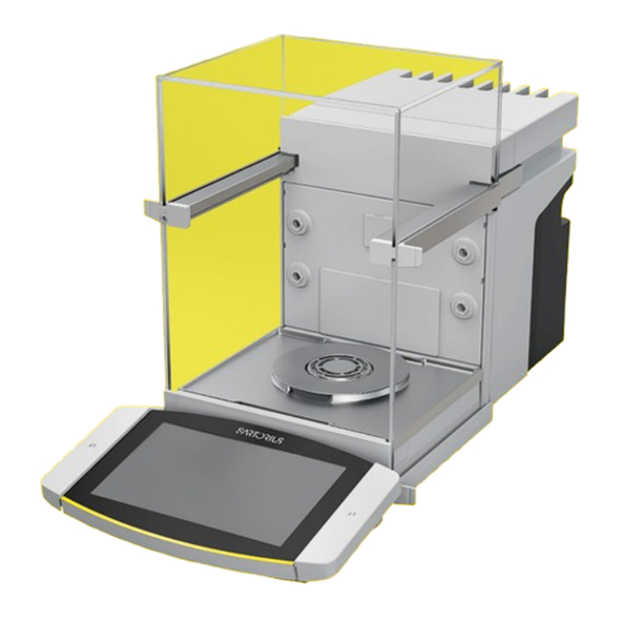 Sartorius Cubis MCA Mode D'emploi