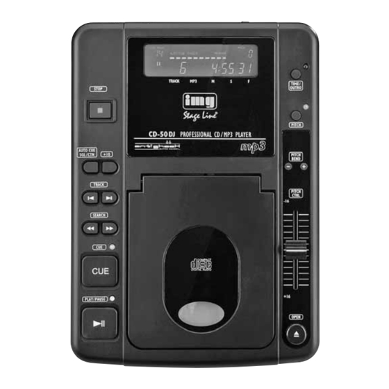 IMG STAGELINE CD-50DJ Mode D'emploi