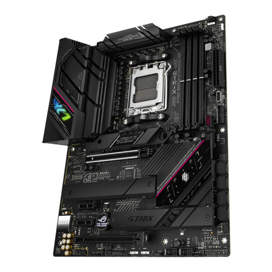 Asus ROG STRIX B650E-F GAMING WIFI Mode D'emploi