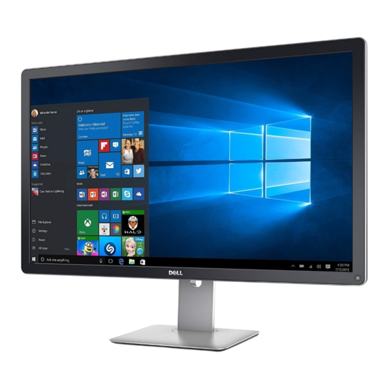 Dell UltraSharp 32 Guide De L'utilisateur