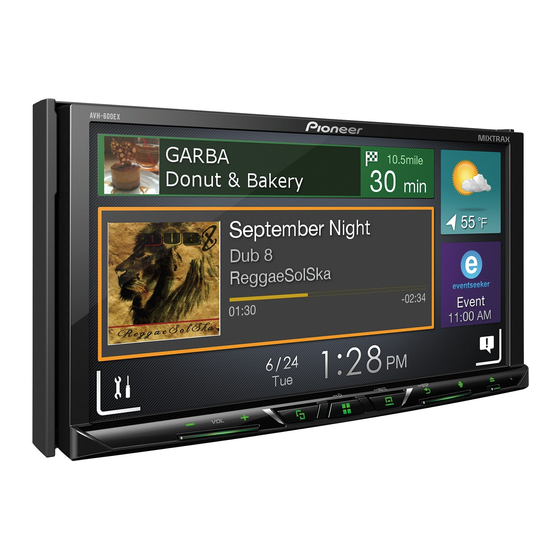 Pioneer AVH-601EX Manuel D'installation
