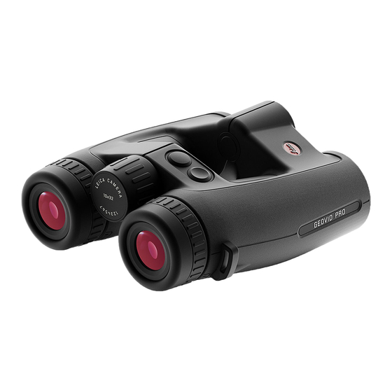 Leica GEOVID PRO Mode D'emploi Succinct