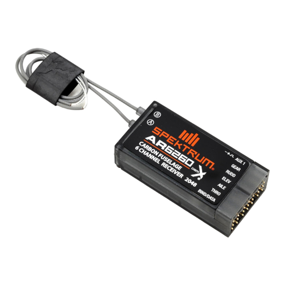 Spektrum AR6260 Guide De L'utilisateur