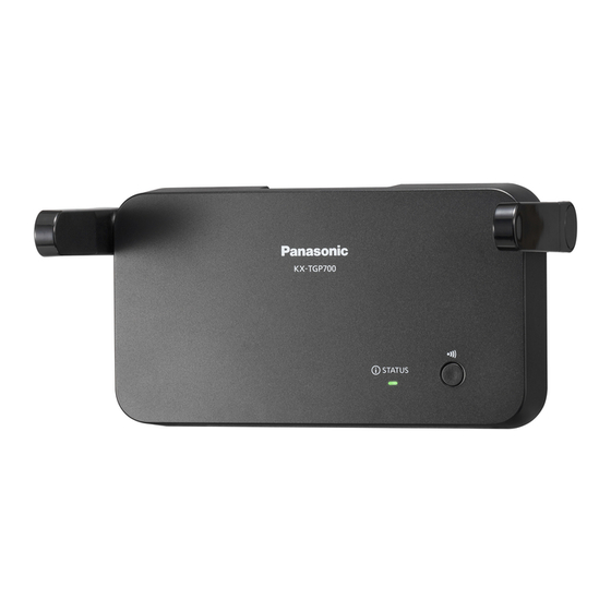 Panasonic KX-TGP700 Manuel D'utilisation