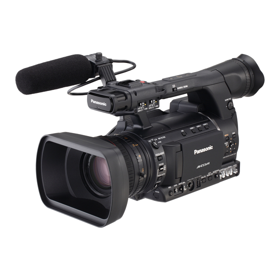 Panasonic AG-AC160AEJ Mode D'emploi