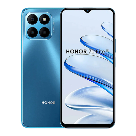 honor 70 Lite 5G Guide De Démarrage Rapide