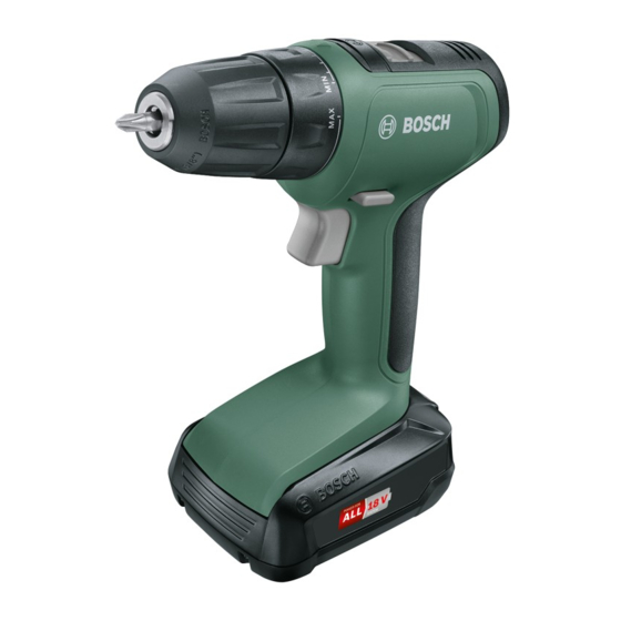 Bosch UniversalImpact 18 Notice Originale