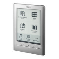 Sony Reader Touch Edition PRS-600 Guide De L'utilisateur