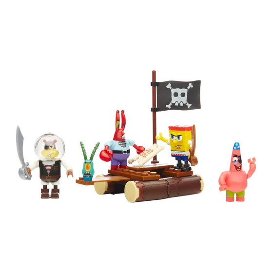 Mega Bloks Nickelodeon SpongeBob SquarePants Pirate Figure Pack Mode D'emploi