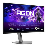 AOC AGON PRO AG326UD Manuel D'utilisation