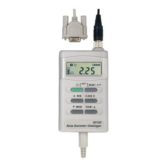 Extech Instruments 407355 Manuel De L'utilisateur