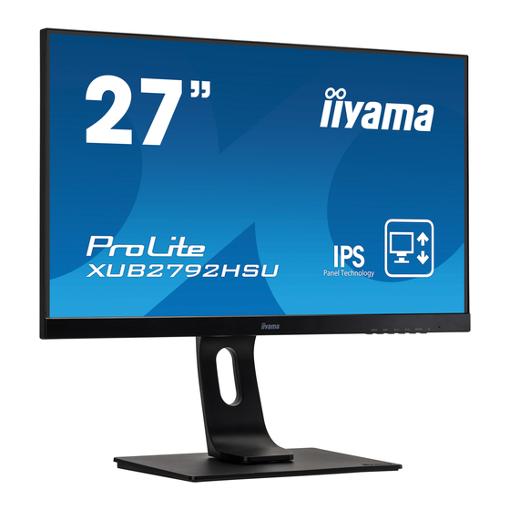 Iiyama ProLite XUB2792HSU Mode D'emploi