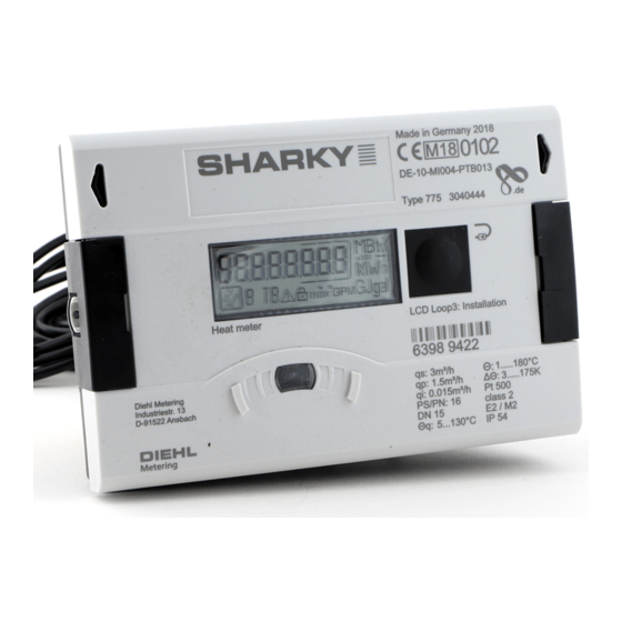 Diehl Metering SHARKY 775 Guide D'installation