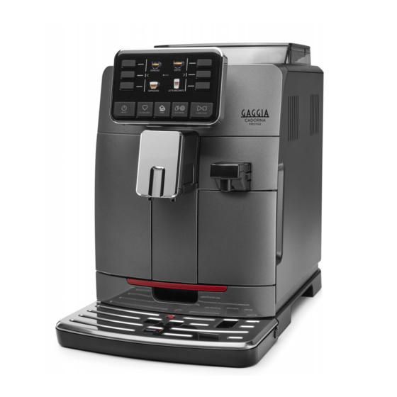 Gaggia Milano CADORNA PRESTIGE Mode D'emploi